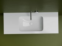 Раковина встраиваемая снизу 540x360x190 с отверстием слива перелива цвет белый CN7018 — фото 5, Раковины встраиваемые снизу