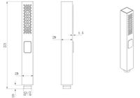 Ручной душ Allen Brau Infinity Черный матовый арт-5.21A22-31 — фото 6, Лейки для душа