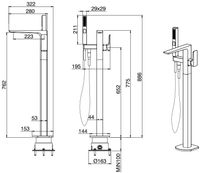 Товар: Смеситель для ванны Allen Brau Infinity 5.21009-00 Хром - фото 14 Смеситель для ванны Allen Brau Infinity 5.21009-00 Хром — фото 14, Смесители напольные