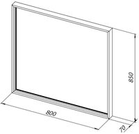 Зеркало Allen Brau Liberty 80 1.330014.60 с подсветкой Медь браш с сенсорным выключателем — фото 8, Зеркала в ванную комнату