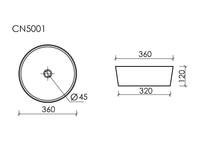 Товар: Раковина-чаша Ceramicanova Element 36 CN5001 Белая - фото 17 Раковина-чаша Ceramicanova Element 36 CN5001 Белая — фото 17, Раковины накладные