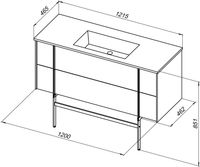 Тумба под раковину Allen Brau Reality 120 1.32008.CGM подвесная Олива матовая — фото 21, Тумбы под раковину