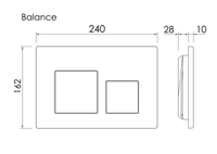 Товар: Клавиша смыва Ceramicanova Balance Square CN12-002W Белая глянцевая - фото 1 Клавиша смыва Ceramicanova Balance Square CN12-002W Белая глянцевая — фото 1, Кнопки смыва