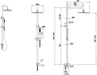 Душевая система Allen Brau Priority 5.31031-31 Черная матовая — фото 9, Душевые стойки