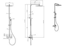 Душевая система Allen Brau Infinity 5.21012-00 Хром — фото 15, Душевые стойки