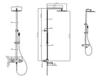 Душевая система Allen Brau Infinity 5.21029-31 Черная матовая — фото 19, Душевые стойки