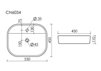 Товар: Раковина Ceramicanova Element 55 CN6034 Белая - фото 15 Раковина Ceramicanova Element 55 CN6034 Белая — фото 15, Раковины накладные