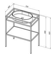 Товар: Консоль под раковину Allen Brau Liberty 75 1.33002.BB Черный браш - фото 10 Консоль под раковину Allen Brau Liberty 75 1.33002.BB Черный браш — фото 10, Консоли для раковины