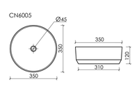 Товар: Раковина-чаша Ceramicanova Element 35 CN6005 Белая - фото 11 Раковина-чаша Ceramicanova Element 35 CN6005 Белая — фото 11, Раковины накладные