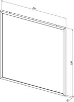 Зеркало Allen Brau Priority 70 1.31014.02 с подсветкой Серебро браш — фото 9, Зеркала в ванную комнату