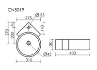 Раковина Ceramicanova Element 31 CN5019 Белая — фото 12, Мини-раковины