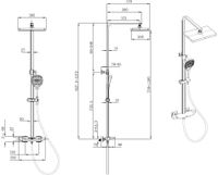 Душевая система Allen Brau Infinity 5.21030-00 Хром — фото 31, Душевые стойки