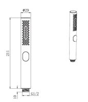 Ручной душ Allen Brau Priority 5.31A20-31 Черный матовый — фото 7, Лейки для душа