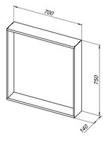 Зеркало Allen Brau Reality 70 с подсветкой Латунь браш с сенсорным выключателем арт-1.32017.03 — фото 12, Зеркала в ванную комнату