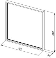 Зеркало Allen Brau Liberty 70 1.330013.60 с подсветкой Медь браш с сенсорным выключателем — фото 7, Зеркала в ванную комнату