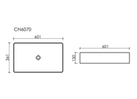 Раковина-чаша Ceramicanova Element 60 CN6070MB Черная матовая — фото 10, Раковины накладные