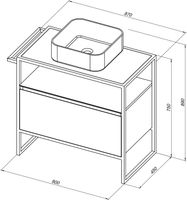 Товар: Тумба под раковину Allen Brau Priority 80 1.31002.AM Антрацит матовый - фото 17 Тумба под раковину Allen Brau Priority 80 1.31002.AM Антрацит матовый — фото 17, Тумбы под раковину