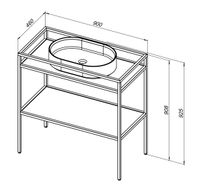 Товар: Консоль под раковину Allen Brau Liberty 90 1.33004.BB Черный браш - фото 10 Консоль под раковину Allen Brau Liberty 90 1.33004.BB Черный браш — фото 10, Консоли для раковины