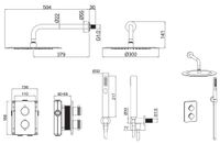 Душевая система Allen Brau Priority 5.31013-00 с термостатом Хром — фото 15, Встраиваемые душевые комплекты