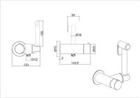 Гигиенический душ со смесителем Allen Brau Thermo rund 5.60001-00 с термостатом Хром — фото 9, Гигиенические души