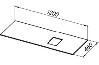Столешница под раковину Allen Brau Infinity 120 R 1.21014.GR-S Графит структ — фото 9, Столешницы под раковину