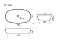 Товар: Раковина-чаша Ceramicanova Element 70 CN5040 Белая - фото 11 Раковина-чаша Ceramicanova Element 70 CN5040 Белая — фото 11, Раковины накладные