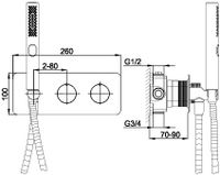 Смеситель для душа Allen Brau Liberty 5.33009-00 Хром — фото 9, Смеситель для душа