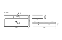 Раковина Ceramicanova Aura 100 CN2007 Белая — фото 12, Раковины подвесные
