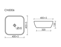 Раковина-чаша Ceramicanova Element 40 Белая арт-CN5006 — фото 11, Раковины накладные