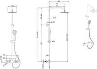 Душевая система Allen Brau Eclipse 3.0 5.E1A11-00 с термостатом Хром — фото 7, Душевые стойки
