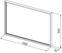 Зеркало Allen Brau Liberty 100 1.330016.60 с подсветкой Медь браш с сенсорным выключателем — фото 7, Зеркала в ванную комнату