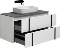 Тумба под раковину Allen Brau Reality 100 1.32007.WM подвесная Белая матовая — фото 37, Тумбы под раковину