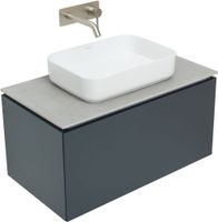 Тумба под раковину Allen Brau Infinity 85 1.21002.AM подвесная Антрацит матовый — фото 21, Тумбы под раковину