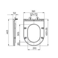 Крышка-сиденье для унитаза Terminus Классик , белый арт-92S02SW — фото 2, Сиденья для унитаза