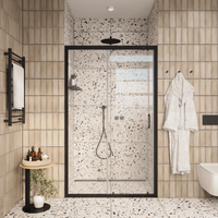 Товар: Душевая дверь Ceruttispa Gloria D120B профиль Черный стекло прозрачное - фото 8 Душевая дверь Ceruttispa Gloria D120B профиль Черный стекло прозрачное — фото 8, Раздвижные душевые двери