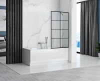 Товар: Шторка на ванну Ceruttispa Muza 80x140 MUZA F80 9283 профиль Черный стекло прозрачное - фото 5 Шторка на ванну Ceruttispa Muza 80x140 MUZA F80 9283 профиль Черный стекло прозрачное — фото 5, Неподвижные шторки для ванной