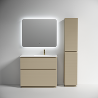 Тумба напольная SANCOS Folk Floor правая 995х445х850, c двумя ящиками оснащенными доводчиками, Капучино, арт. арт-FL100FRCP — фото 4, Тумбы под раковину