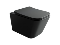 Унитаз Ceramicanova Metric CN3007MB подвесной Черный матовый с сиденьем Микролифт — фото 2, Подвесные унитазы