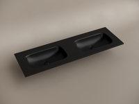 Раковина накладная мебельная CERAMICANOVA Grace прямоугольная 1410x457x137 с двумя чашами без отверс арт-CN7022MBwx — фото 2, Раковины встраиваемые сверху