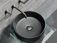 Раковина-чаша Ceramicanova Element 36 CN6057MDH Темный антрацит матовый — фото 12, Раковины накладные