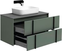 Тумба под раковину Allen Brau Reality 90 1.32006.CGM подвесная Олива матовая — фото 17, Тумбы под раковину