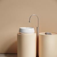 Раковина CERAMICANOVA Maya накладная круглая 400x400x140 белый арт-CN12004 — фото 5, Раковины накладные