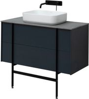 Тумба под раковину Allen Brau Reality 100 1.32007.AM подвесная Антрацит матовый — фото 60, Тумбы под раковину