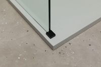 Душевая перегородка Allen Brau Infinity 1 160 3.21033.BBA профиль Черный браш стекло прозрачное — фото 9, Душевые перегородки