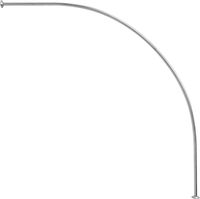 Карниз для ванны Aquanet Santiago полукруглый 160х160 00169481 — фото 9, Карнизы для ванной