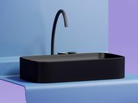 Раковина-чаша Ceramicanova Element 71 CN6054MB Черная матовая — фото 10, Раковины накладные