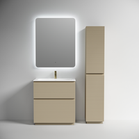 Тумба напольная SANCOS Folk Floor 790х445х850, c двумя ящиками оснащенными доводчиками, Капучино, арт.FL80FCP — фото 6, Комоды и тумбы для ванной комнаты