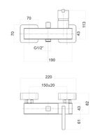 Смеситель для душа Fiore XS , хром арт-71CR7770 — фото 2, Смеситель для душа