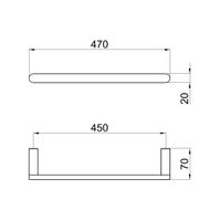 Полотенцедержатель Webert Living , никель арт-LV500501345 — фото 2, Полотенцедержатели