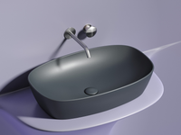 Раковина-чаша Ceramicanova Element 60 CN6049MDH Темный антрацит матовый — фото 15, Раковины накладные